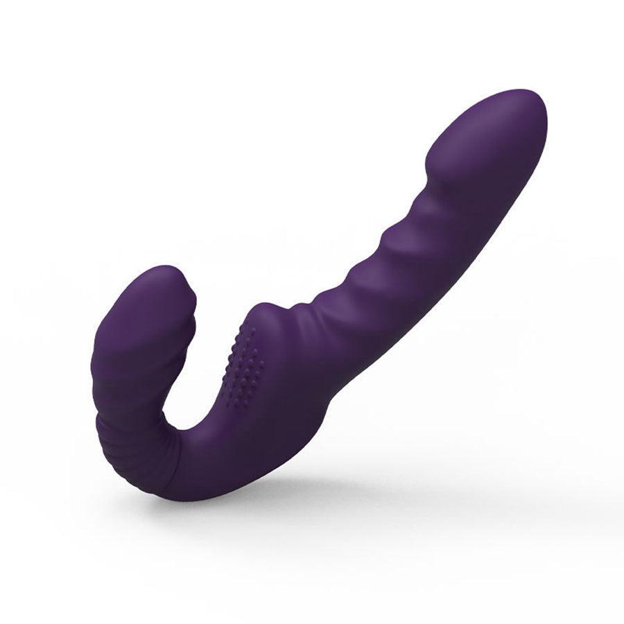 Remote Control Vibrating Strapless Dildo Couples