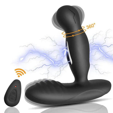 Rotating Prostate Massager Pulse Stimulation Vibrator Male