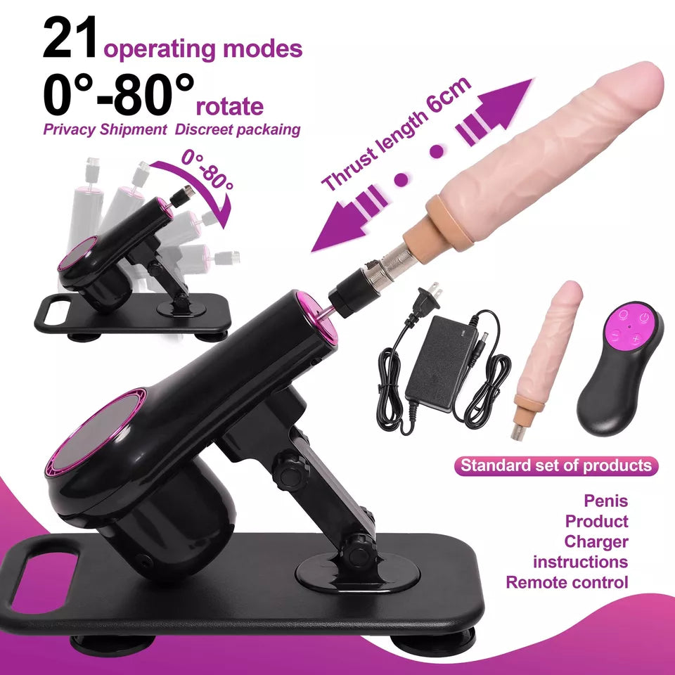 Anal Sex Machine Portable with 5 accessories