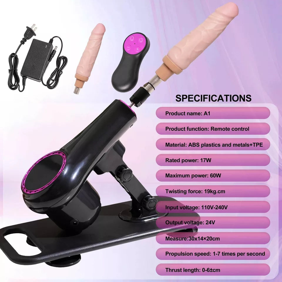 Anal Sex Machine Portable with 5 accessories