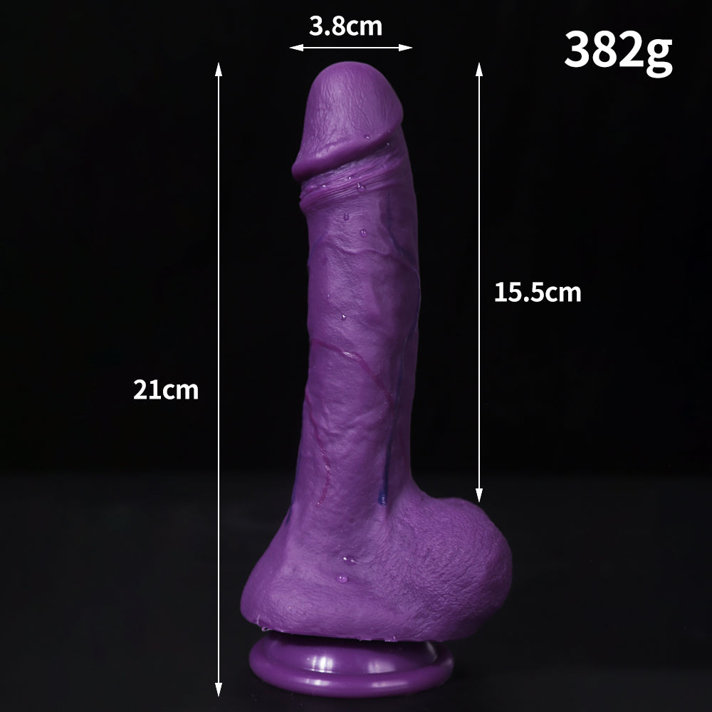 Multi Size Suction Cup Silicone Purple Custom Dildo