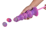 画像をギャラリー ビューアにロード Purple Luminous Egg Silicone Ovipositor Dildo