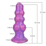 画像をギャラリー ビューアにロード Purple Luminous Egg Silicone Ovipositor Dildo