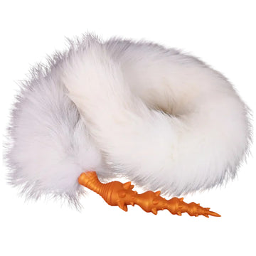 Wolf Tail Butt Plug with Spiked Dildo