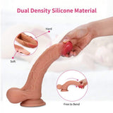 画像をギャラリー ビューアにロード Dual Density Silicone Suction Cup Realistic Dildo