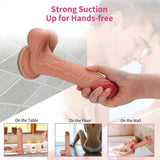 画像をギャラリー ビューアにロード Dual Density Silicone Suction Cup Realistic Dildo