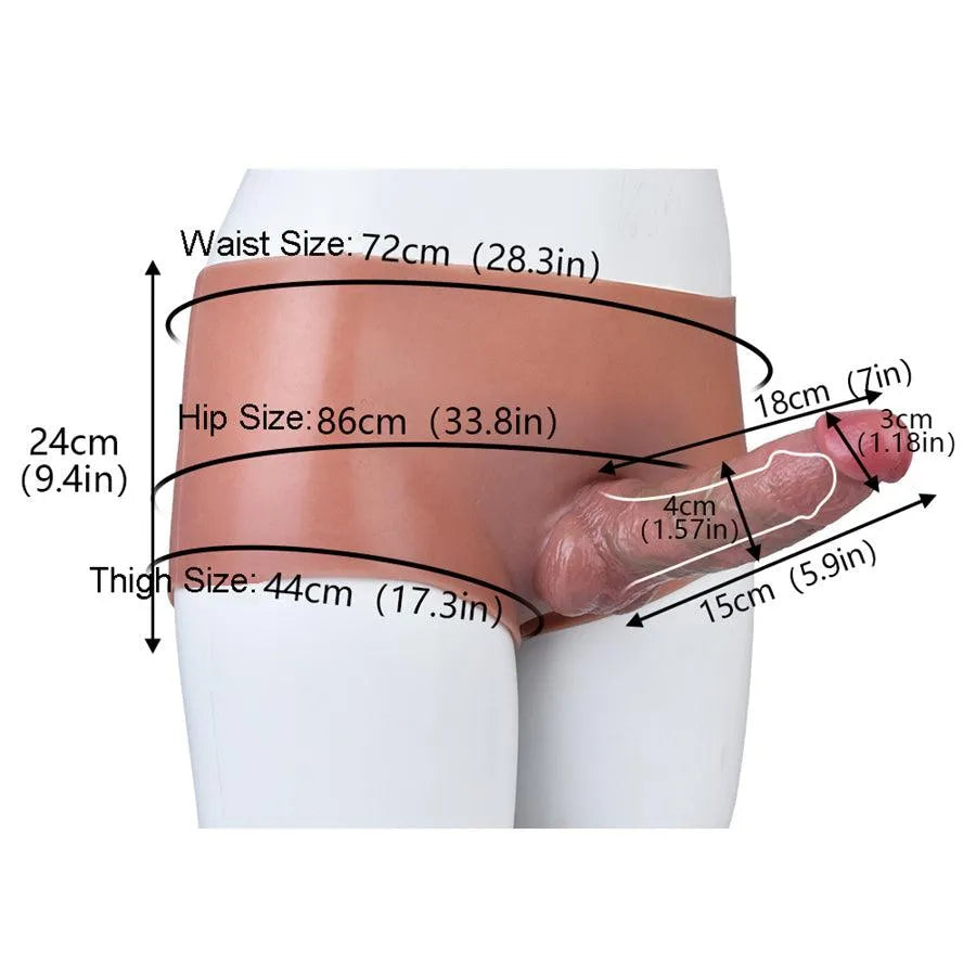 7 Inch Hollow Penis Sleeve Wearable Dildo