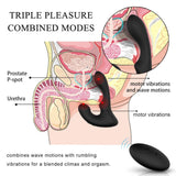 Load image into Gallery viewer, Combined Modes Triple Pleasure Prostate Massager