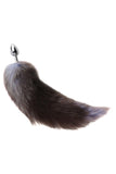 Charger l&#39;image dans la galerie, Faux Fur Foxy Tail Metal Butt Plug With Flared Safety Base Toys
