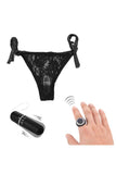 Load image into Gallery viewer, Wireless Remote Control Clitoris Vibrator And Matching Panties Set Black / Included Love Eggs