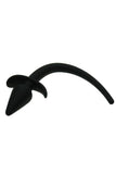 Load image into Gallery viewer, Dog Tail Silicone Anal Plug For Slave Role Play Black Butt Toys