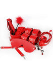 Laden Sie das Bild in den Galerie-Viewer, Weekend In Bed Lovers Bondage Kit Red / Plush10