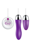 Charger l&#39;image dans la galerie, Silicone Bullet Vibrator Rechareable Love Egg Vibe Purple / Double Eggs