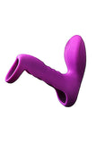Load image into Gallery viewer, Silicone Rechargeable Clitoral Stimulator Vibrating Cock Ring Purple