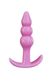 Load image into Gallery viewer, Beaded And Cone Shaped Anal Plug Pink / Intermediate Butt Toys