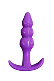 Load image into Gallery viewer, Beaded And Cone Shaped Anal Plug Purple / Intermediate Butt Toys