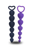 Laden Sie das Bild in den Galerie-Viewer, Beaded Silicone Anal Plug Black Purple Butt Toys