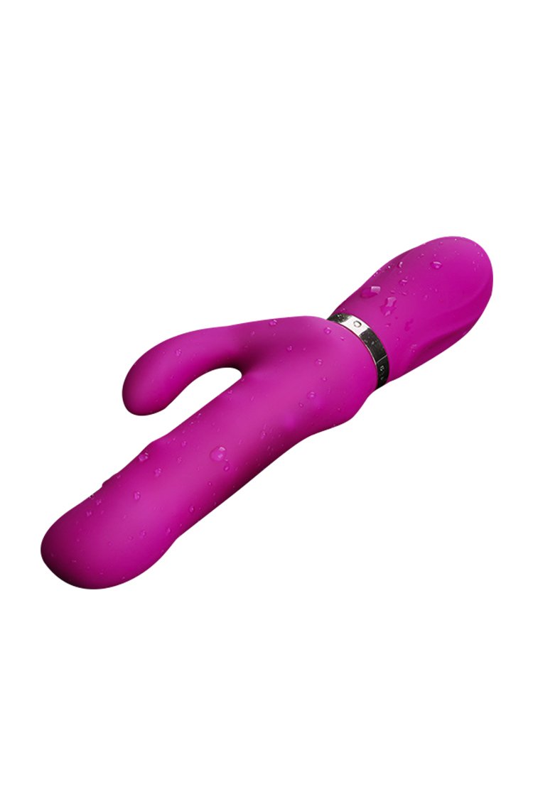 Mizzzee Rechargeable Silent Rabbit Vibrator Clitoral Stimulator Purple / Smooth