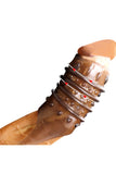 Load image into Gallery viewer, Silicone Penis Sleeve Extender Sex Toy Brown