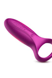 Load image into Gallery viewer, Rechargeable Bullet Penis Ring Vibrator Purple Pink Cock