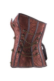 Load image into Gallery viewer, Gothic Steampunk Steel Boned Overbust Corset Waist Trainer