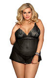 Load image into Gallery viewer, Floral Lace Deep V-Neck Babydoll Set