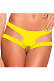 Load image into Gallery viewer, Plus Size Sexy Crotchless Panties Yellow / M