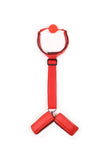 Load image into Gallery viewer, Ball Gag With Attached Velcro Handcuffs Red Mouth