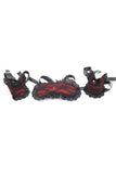 Charger l&#39;image dans la galerie, Lace Handcuffs With Blindfold Red Bondage Gear