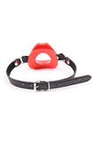 Charger l&#39;image dans la galerie, O-Ring Style Silicone Open Mouth Lip Gag Black Red Pink
