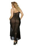 Charger l&#39;image dans la galerie, Plus Size Sexy Spiral Semi Sheer Lace Maxi Nightdress Dress