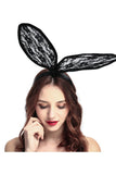 Load image into Gallery viewer, Rabbit Ear Hair Hoop Roleplay Costume Accessories Black