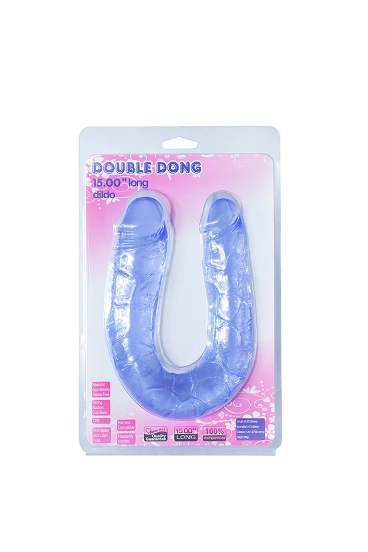 Baile Double-Ended Crystal Tpr Jelly Realistic Dildo