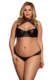 Load image into Gallery viewer, Plus Size Floral Lace Halter Neck Bra And Panties Set &amp; Panties