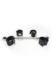 Load image into Gallery viewer, Spreader Bar With Leather Cuffs Black Bondage Gear