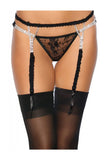 Load image into Gallery viewer, Glittery Diamond Floral Lace Garter Set Belt