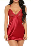 Charger l&#39;image dans la galerie, Satin Lace Babydoll And Thong