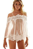 Load image into Gallery viewer, See Through Lace Babydoll And G-String Set White / S