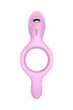 Laden Sie das Bild in den Galerie-Viewer, Luxury Stretchy And Flexible Discreet Vibrating Cock Ring Pink / Single Ring