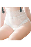 Laden Sie das Bild in den Galerie-Viewer, High Waisted Lace-Up Floral Lace Panties