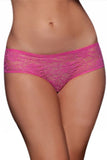 Load image into Gallery viewer, Crotchless Lace Ruffle-Back Panties Rose Red / M