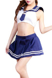 画像をギャラリー ビューアにロード Schoolgirl Sleeveless Top And Mini Skirt Roleplay Costume Set