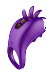 画像をギャラリー ビューアにロード Rechargeable Oral Sex Simulator With Cock Ring Purple