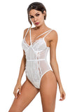 Load image into Gallery viewer, Women One Piece Lingerie Deep V Teddy Lace Bodysuit Mini Babydoll