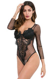 Load image into Gallery viewer, Womens Sexy Lace Mesh Bodysuit Lingerie One Piece
