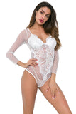 Load image into Gallery viewer, Womens Sexy Lace Mesh Bodysuit Lingerie One Piece