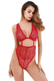 Load image into Gallery viewer, Womens One Piece Bodysuit Lingerie Red / S