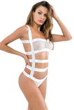 Load image into Gallery viewer, Sexy Lace Bandage Strappy Bodysuit Erotic Lingerie