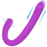Load image into Gallery viewer, 17.7 Inch Realistic Double-Ended Dildos For Anal Vagina Simulation Purple Dildo Vibrator