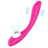 Load image into Gallery viewer, Tongue Clitoral Vibrator G-Spot Bending 9 Sucking &amp; Vibrating Modes Rose Red
